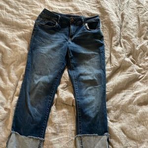 1822 Denim, Size 8 cuffed ankle jeans